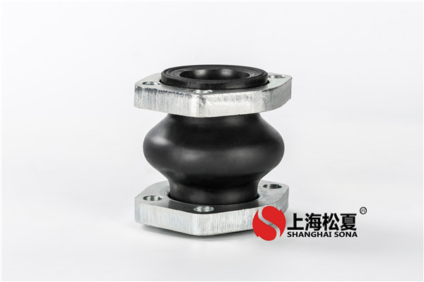 菱形法兰橡胶膨胀节用管道